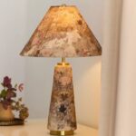 LULU PRINTED FABRIC UPHOLSTERED EMPIRE TABLE LAMP FRANCOIS