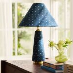 LULU PRINTED FABRIC UPHOLSTERED EMPIRE TABLE