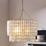 HEATHER CAPIZ SCALLOPED PENDANT