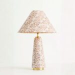 LULU PRINTED FABRIC UPHOLSTERED EMPIRE TABLE LAMP LEORA