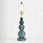 MARBLE BOBBIN TABLE LAMP BASE