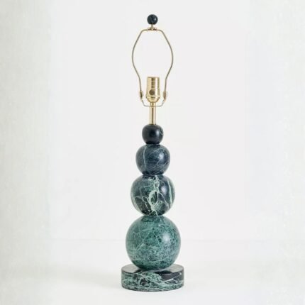 MARBLE BOBBIN TABLE LAMP BASE