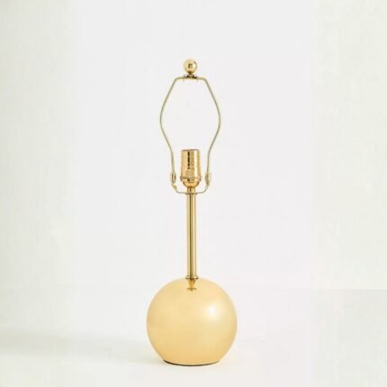 EDIE ROUND ANTIQUE BRASS TABLE LAMP BASE