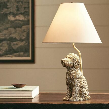 ICON DOG TABLE LAMP GOLDENDOODLE