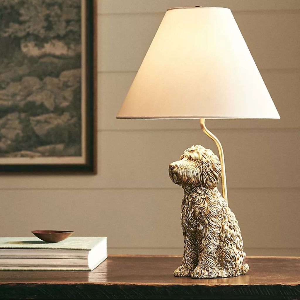 ICON DOG TABLE LAMP GOLDENDOODLE ICON DOG TABLE LAMP GOLDENDOODLE