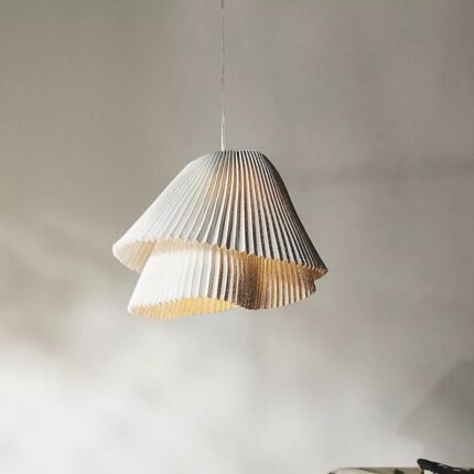 TEMPO VIVACE PLEATED METAL PENDANT