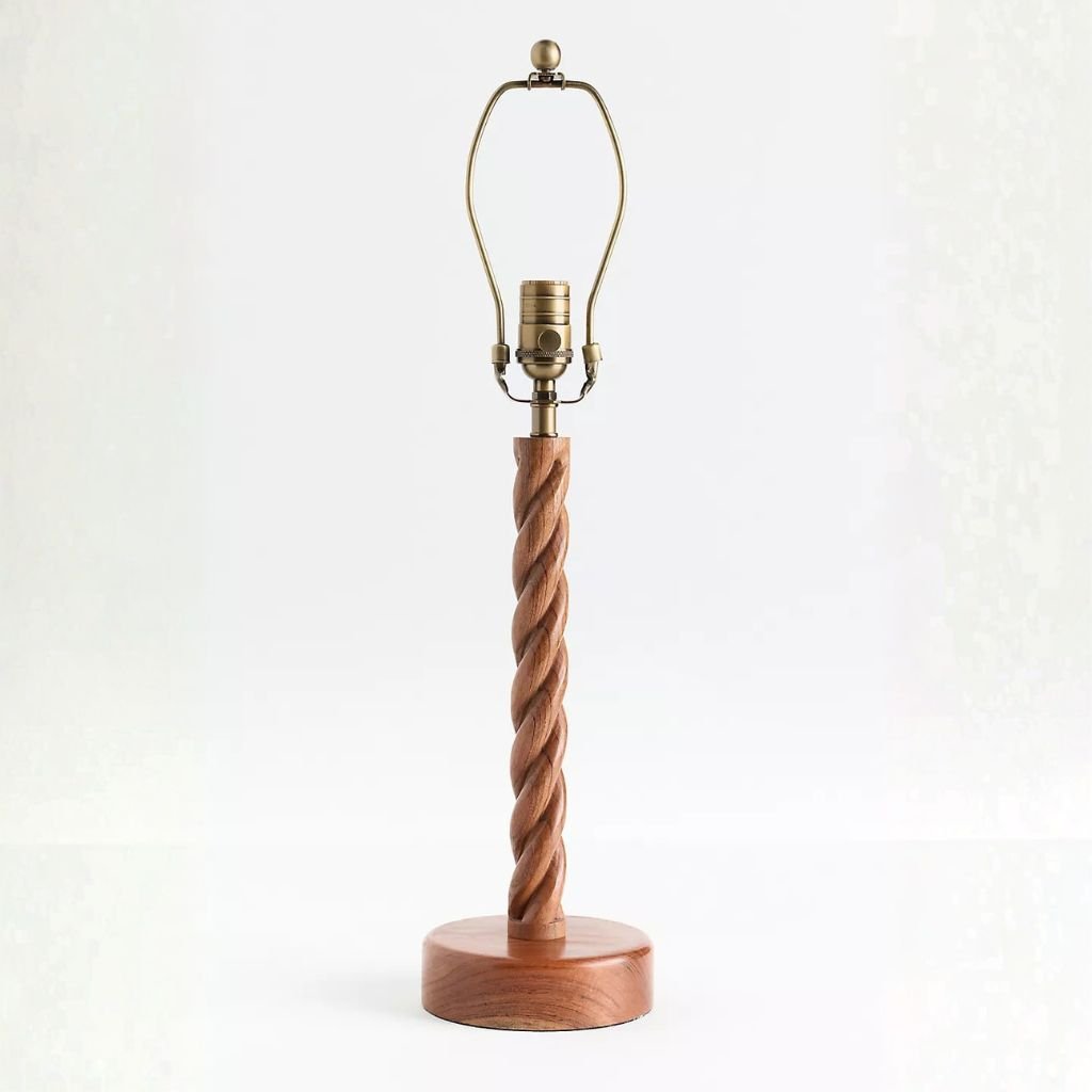 TWISTED WOOD TABLE LAMP BASE TWISTED WOOD TABLE LAMP BASE