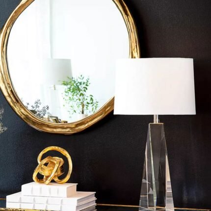 ANGELICA HAND POLISHED CRYSTAL TABLE LAMP