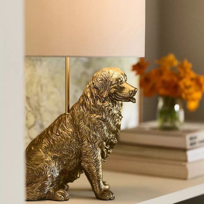 ICON DOG TABLE LAMP GOLDEN RETRIEVER