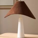 APUILA CONCRETE VELVET TABLE LAMP