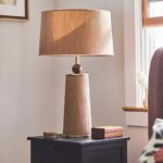 JANUARY WOVEN GRASSCLOTH WOOD TABLE LAMP