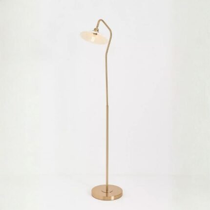 GRETA SCALLOPED METAL READING FLOOR LAMP TOFU