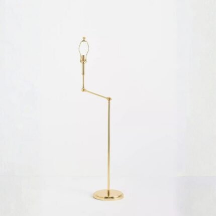 ARTICULATING ANTIQUE BRASS FLOOR LAMP BASE