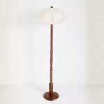 DUMPLING WOOD FLOOR LAMP RAW SILK