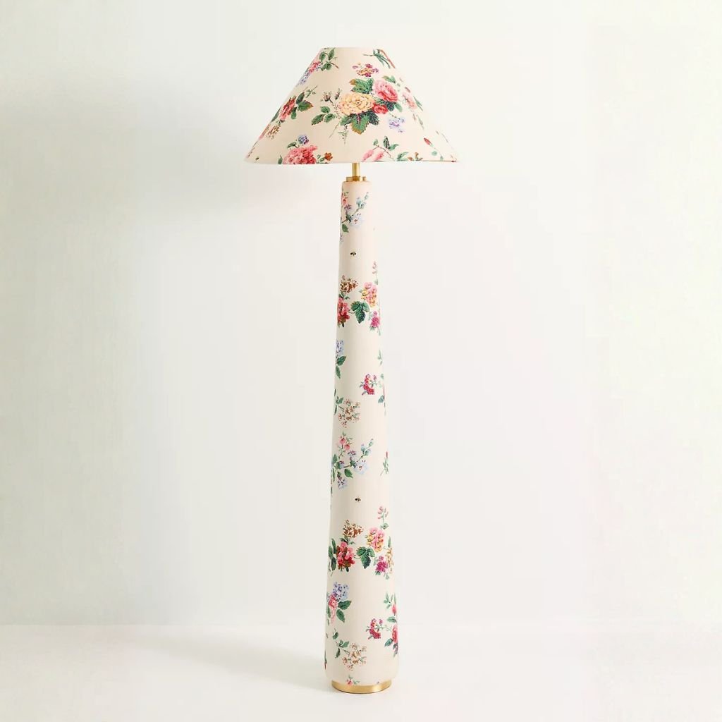 LULU PRINTED FABRIC UPHOLSTERED EMPIRE FLOOR LAMP CAMILLE LULU PRINTED FABRIC UPHOLSTERED EMPIRE FLOOR LAMP CAMILLE