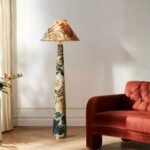 LULU PRINTED FABRIC UPHOLSTERED EMPIRE FLOOR LAMP JUDARN