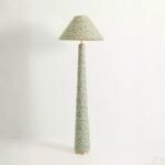 LULU PRINTED FABRIC UPHOLSTERED EMPIRE FLOOR LAMP IRENA
