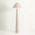 LULU PRINTED FABRIC UPHOLSTERED EMPIRE FLOOR LAMP LEORA