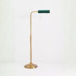SIMONE SCALLOPED READING FLOOR LAMP DARK GREEN