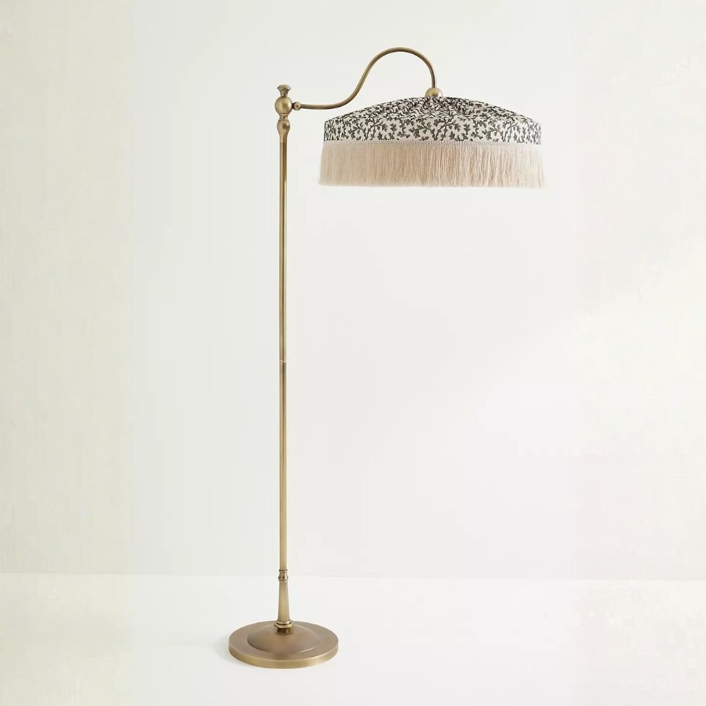 SINCLAIR TASSEL FRINGED LINEN FLOOR LAMP IRENA SINCLAIR TASSEL FRINGED LINEN FLOOR LAMP IRENA