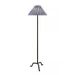 KUKIO PRINTED SHADE FLOOR LAMP BLUE