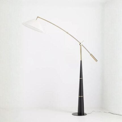 LEROY PLEATED ARC FLOOR LAMP