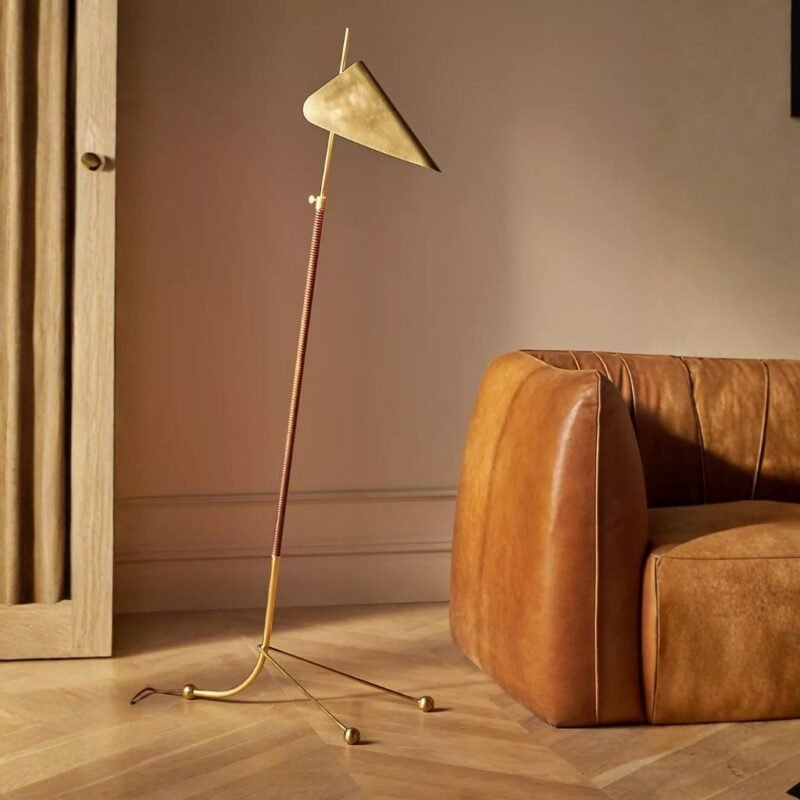 MORESBY BRASS FLOOR LAMP