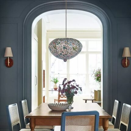 DUMPLING WOOD SEMI FLUSH MOUNT PENDANT LIGHT WREN