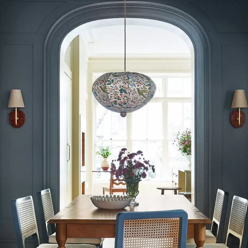 DUMPLING WOOD SEMI FLUSH MOUNT PENDANT LIGHT WREN