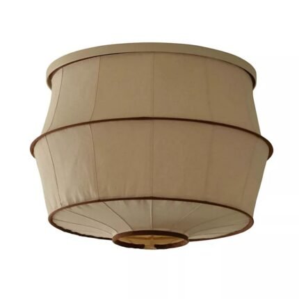TULIP BROWN HAND STITCHED COTTON GEM MAGNETIC SLIP SHADE