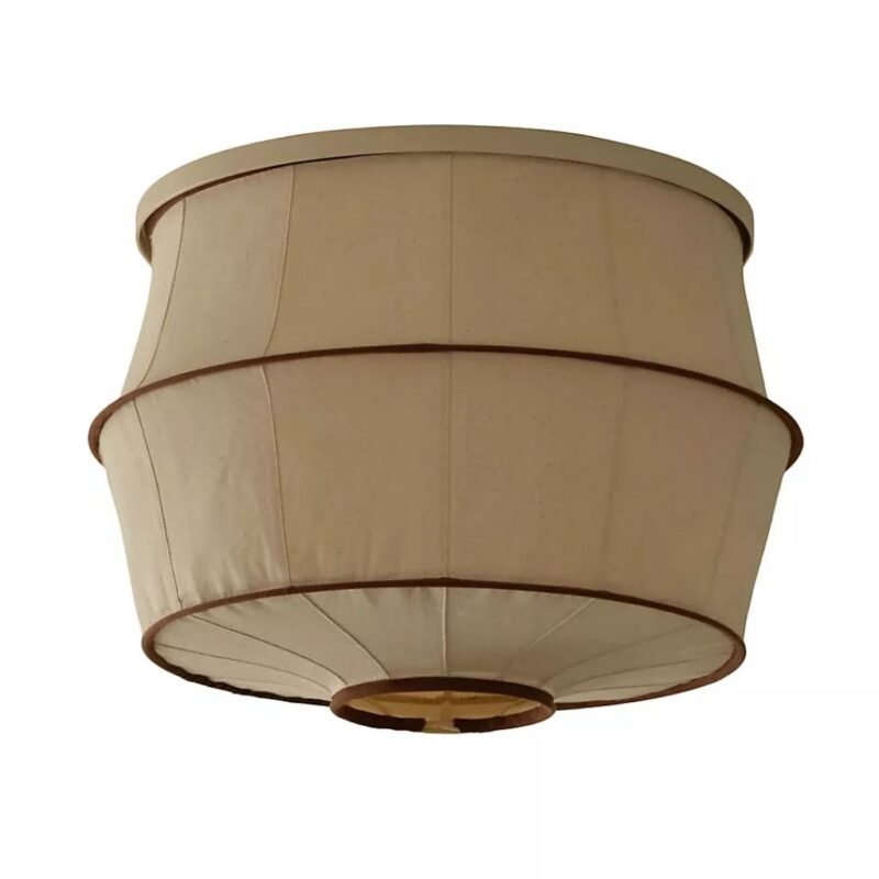 TULIP BROWN HAND STITCHED COTTON GEM MAGNETIC SLIP SHADE