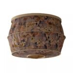 TULIP PURPLE HAND STITCHED COTTON GEM MAGNETIC SLIP SHADE