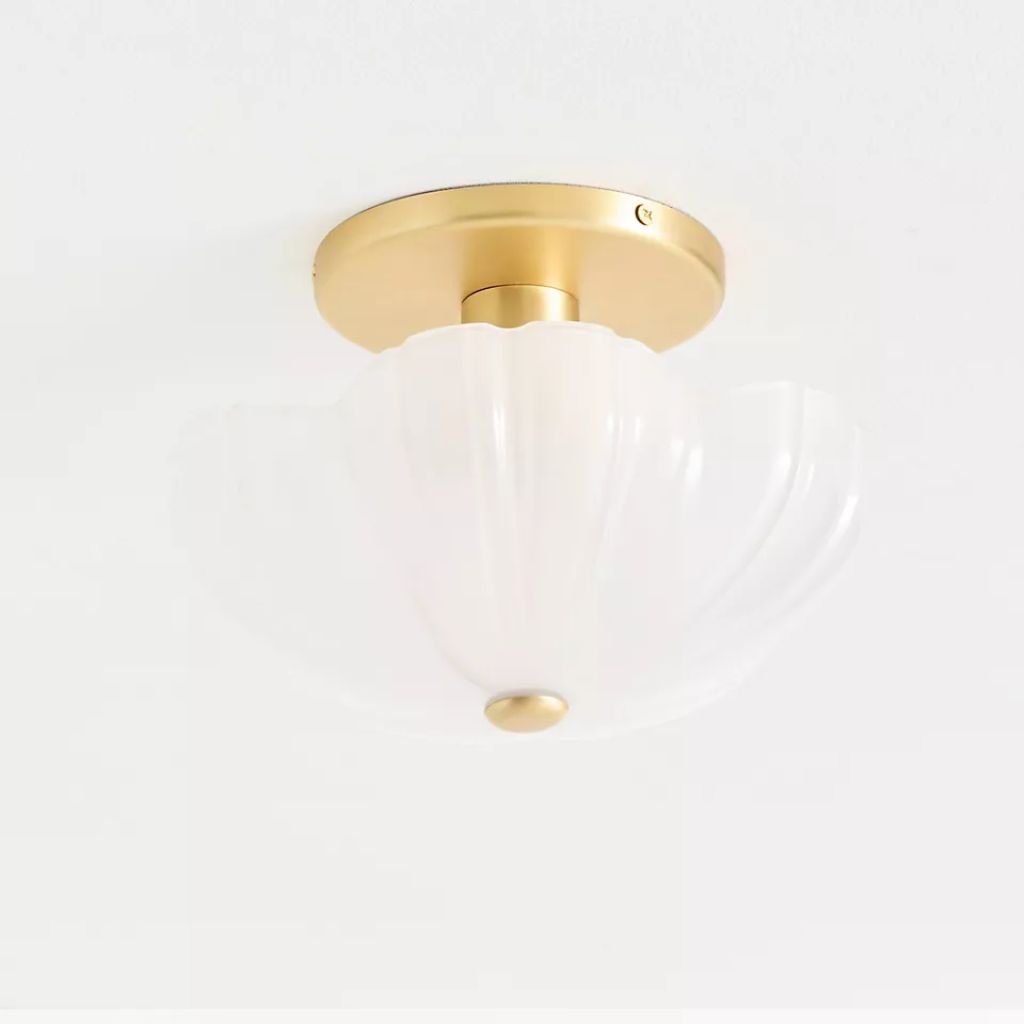 FLORA WHITE FLOWER GLASS FLUSH MOUNT FLORA WHITE FLOWER GLASS FLUSH MOUNT