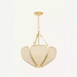HUDSON VALLEY LIGHTING BAYVILLE GOLD LEAF WOVEN SAGURAN PENDANT