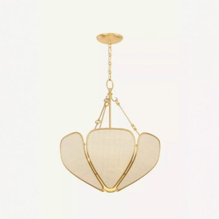 HUDSON VALLEY LIGHTING BAYVILLE GOLD LEAF WOVEN SAGURAN PENDANT