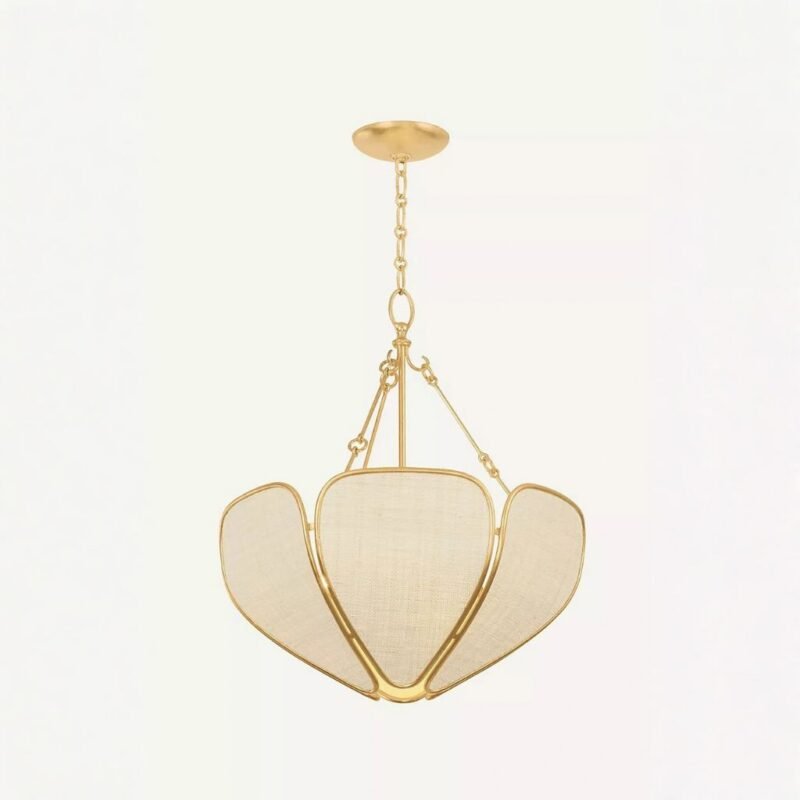 HUDSON VALLEY LIGHTING BAYVILLE GOLD LEAF WOVEN SAGURAN PENDANT