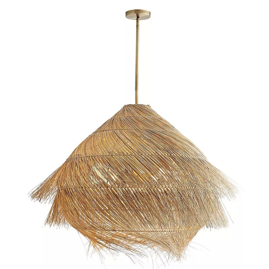 ASHBURN NATURAL BURI MIDRIB WOVEN PENDANT ASHBURN NATURAL BURI MIDRIB WOVEN PENDANT