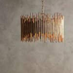 PRESCOTT IRON ROD CHANDELIER SMALL