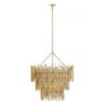 PRESCOTT IRON ROD CHANDELIER LARGE