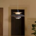 PH5 SPUN TIERED THREE SHADE METAL PENDANT LIGHT BLUE
