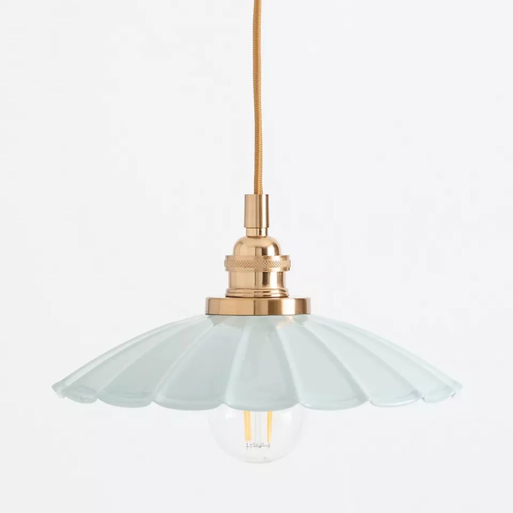 GRETA SCALLOPED METAL PENDANT LIGHT GREY GRETA SCALLOPED METAL PENDANT LIGHT GREY