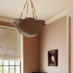 ARDONIA ABACA PETAL BOWL CHANDELIER