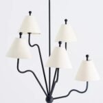 BEATRICE 5 ARM WAVY CHANDELIER