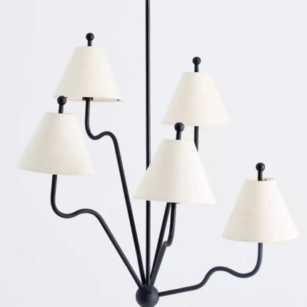 BEATRICE 5 ARM WAVY CHANDELIER