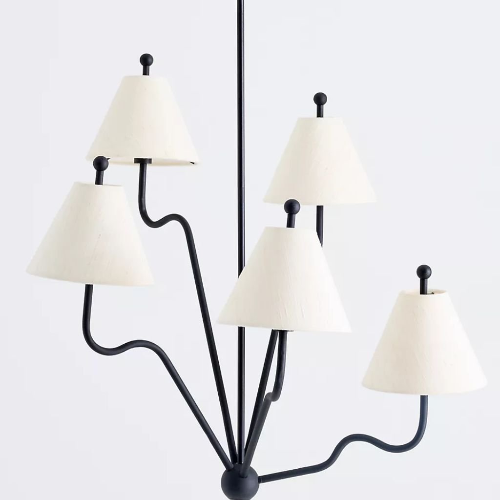 BEATRICE 5 ARM WAVY CHANDELIER BEATRICE 5 ARM WAVY CHANDELIER