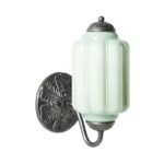THE ELOISE SCALLOP GREEN GLASS SCONCE WALL LIGHT