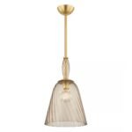 BLEECKER RIBBED ARTISAN GLASS PENDANT