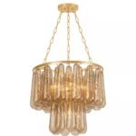 MILOS CASCADE DROPLET GLASS CHANDELIER