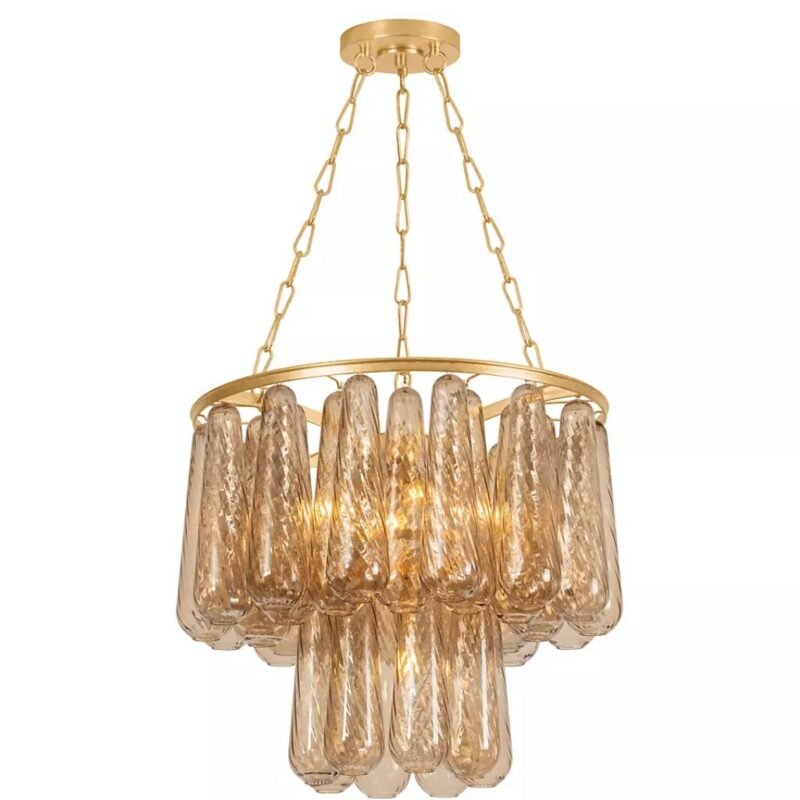 MILOS CASCADE DROPLET GLASS CHANDELIER