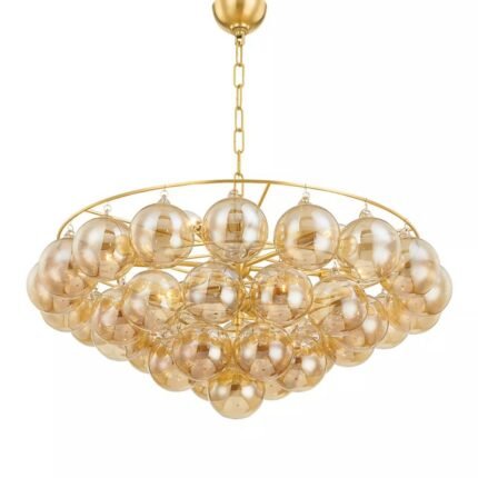 MITZI MIMI AGED BRASS CHANDELIER